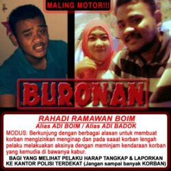 Maling Motor Rahardi Ramawan Alias Boim Alias Adi Badok